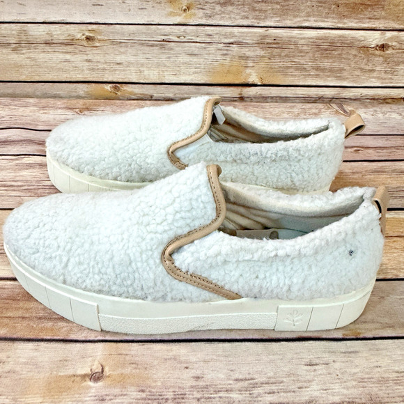 Cool Planet by Steve Madden Vegan Faux Fur Slip On Platform Sneakers 8.5 M - Picture 4 of 9